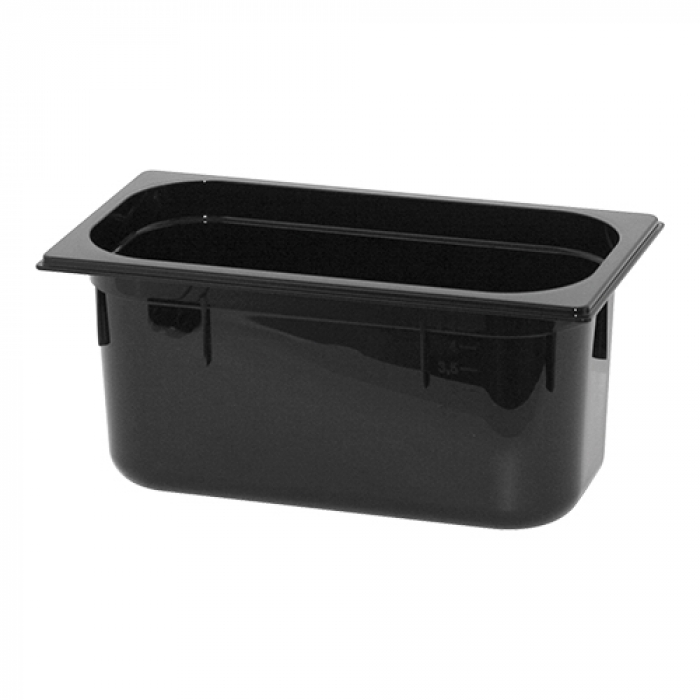 Bac GN 1/3 150mmh polycarbonat noir